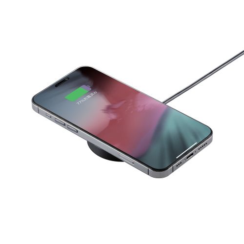 マグネットQi2規格対応ワイヤレス充電器/15W/卓上/ブラック