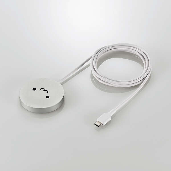 マグネットQi2規格対応ワイヤレス充電器/15W/卓上/しろちゃん