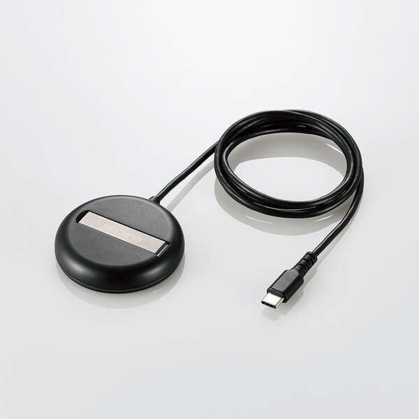 マグネットQi2規格対応ワイヤレス充電器/15W/2way/卓上/ブラック