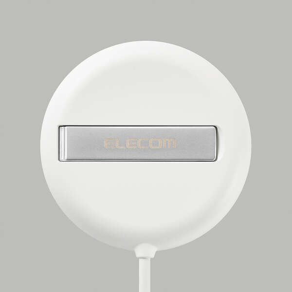 マグネットQi2規格対応ワイヤレス充電器/15W/2way/卓上/ホワイト