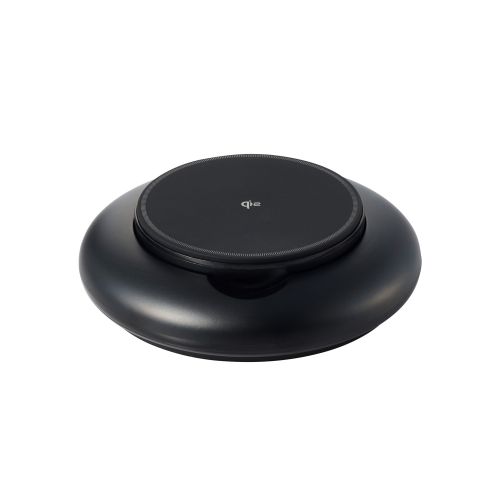 マグネットQi2規格対応ワイヤレス充電器/15W/Type-C入力/折りたたみスタンド/ブラック