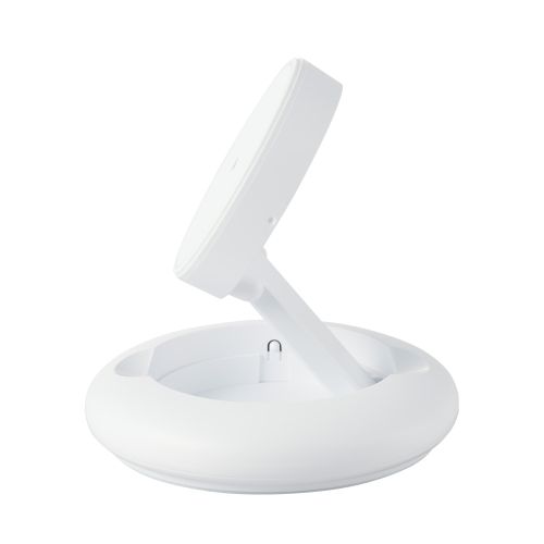 マグネットQi2規格対応ワイヤレス充電器/15W/Type-C入力/折りたたみスタンド/ホワイト