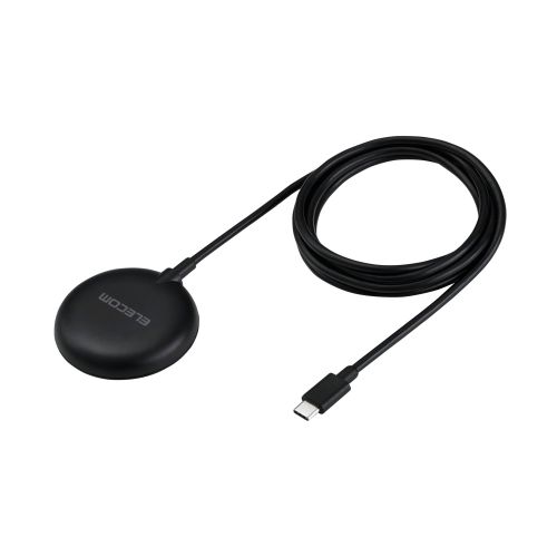 マグネットQi2規格対応ワイヤレス充電器/15W/卓上/ブラック