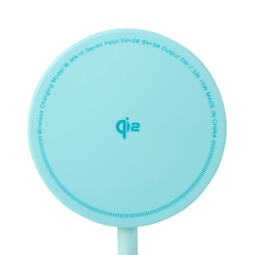 マグネットQi2規格対応ワイヤレス充電器/15W/卓上/グリーン