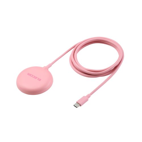 マグネットQi2規格対応ワイヤレス充電器/15W/卓上/ピンク