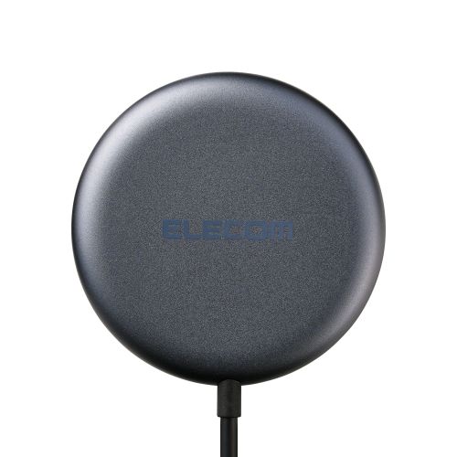 マグネットQi2.2規格対応ワイヤレス充電器/25W/卓上/1.5m/ブラック