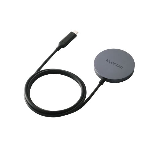 マグネットQi2.2規格対応ワイヤレス充電器/25W/卓上/1m/ブラック