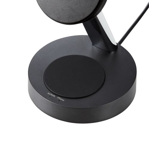 ワイヤレス充電器/マグネット内蔵/7.5W+5W/スタンドタイプ/1.5m/ブラック