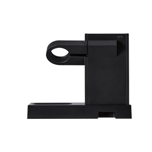 ワイヤレス充電器/マグネット内蔵/Apple Watchモジュールはめ込み/7.5W+5W/スタンドタイプ/ケーブル同梱/1.5m/ブラック