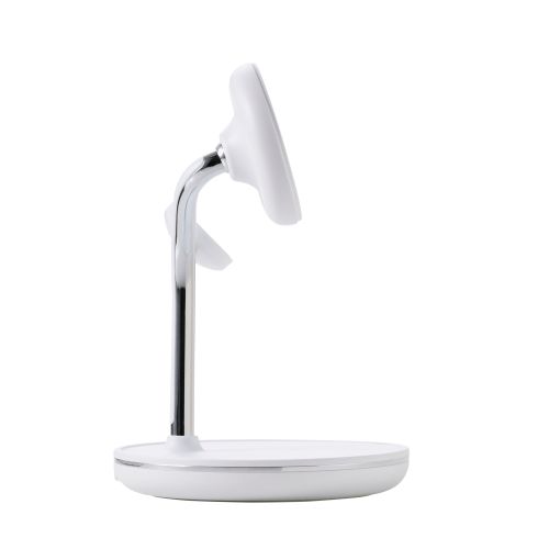 ワイヤレス充電器/スタンド型/マグネット対応/3in1/15W/MfM認証/Apple Watch高速モジュール/MfA認証/ホワイト