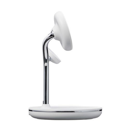 マグネットQi2規格対応ワイヤレス充電器/スタンド型/3in1/Apple Watch高速モジュール付き/MfA認証/ホワイト