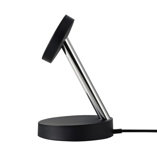 マグネットQi2規格対応ワイヤレス充電器/15W/スタンドタイプ/1.5m/ブラック