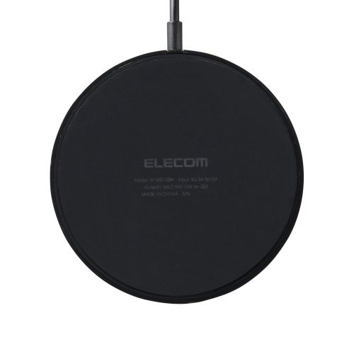 マグネットQi2規格対応ワイヤレス充電器/15W/スタンドタイプ/1.5m/ブラック