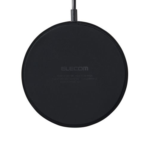 マグネットQi2規格対応ワイヤレス充電器/15W+5W/スタンドタイプ/1.5m/ブラック