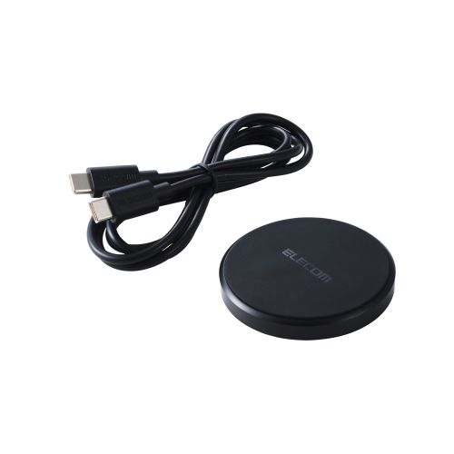 Qi規格対応ワイヤレス充電器/12W/EPP規格対応/卓上/ケーブル付属/1m/ブラック