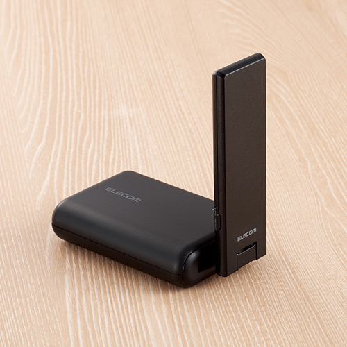 IEEE802.11ac/n/a/g/b対応無線LAN中継器/867+300Mbps/ブラック/小型モデル