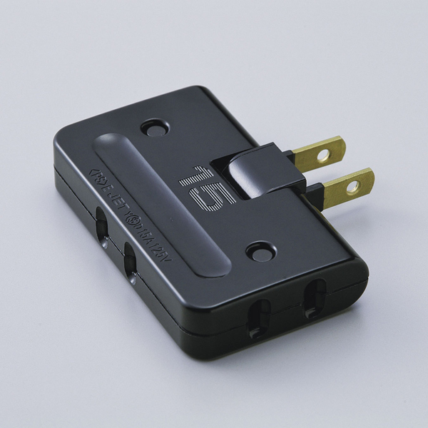 コーナータップ 3個口 ブラック