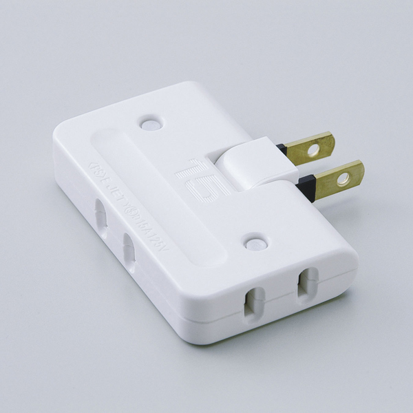 コーナータップ 3個口 ホワイト