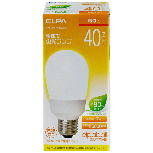 電球形蛍光灯 A形 40W形