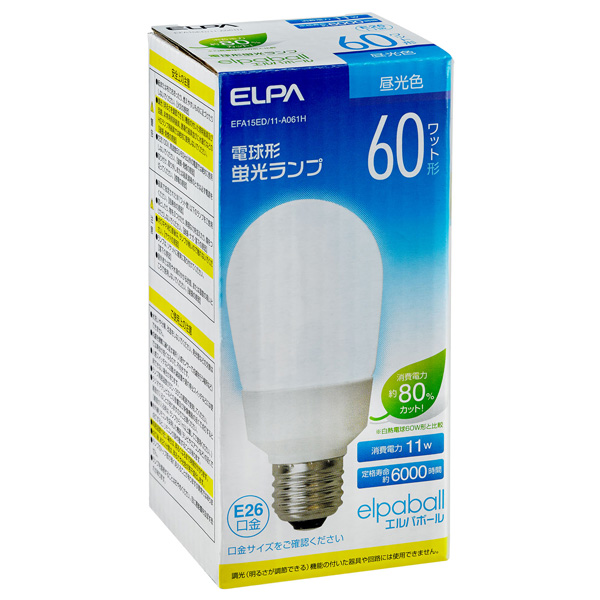 電球形蛍光灯 A形 60W形