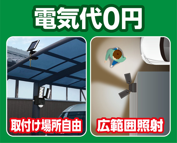ソーラー式センサーライト