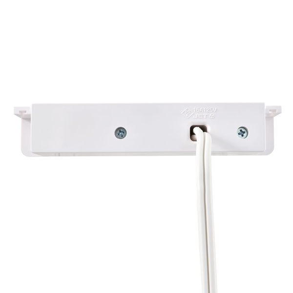 家具用スイッチ付コンセント 2個口 ホワイト