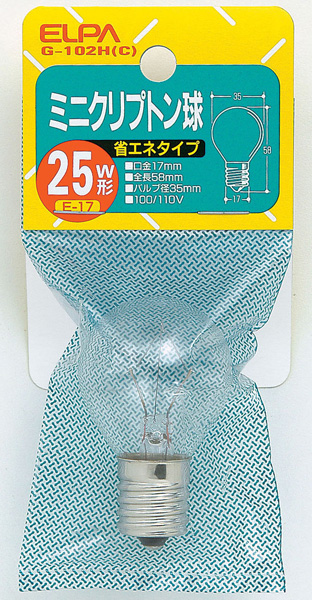 ミニクリプトン球 25W
