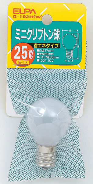 ミニクリプトン球 25W