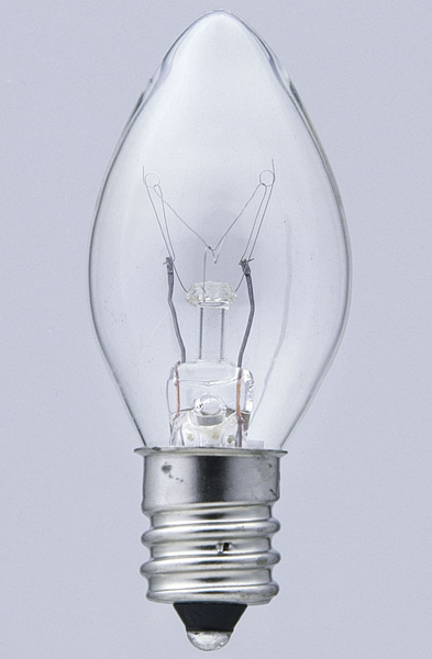 ローソク球 透明