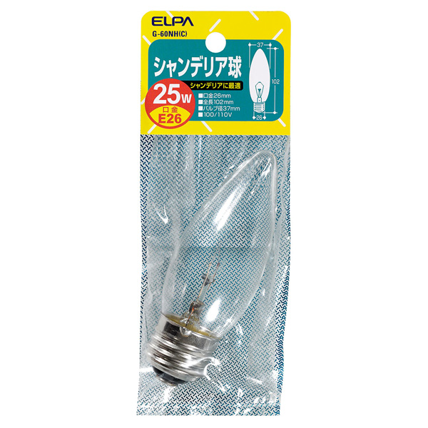 シャンデリア球 E26 25W