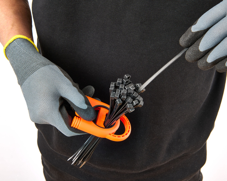 結束バンドホルダー オレンジ