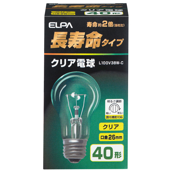 長寿命クリア電球