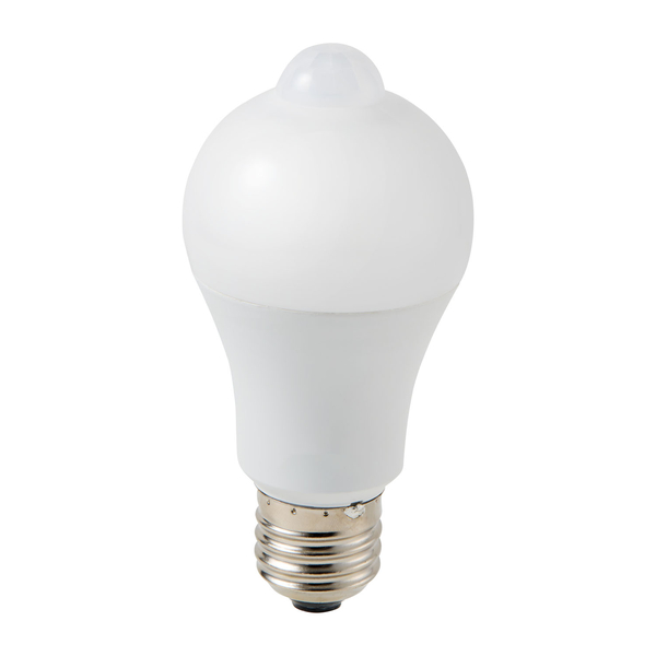 センサー付きLED電球 60W 電球色相当