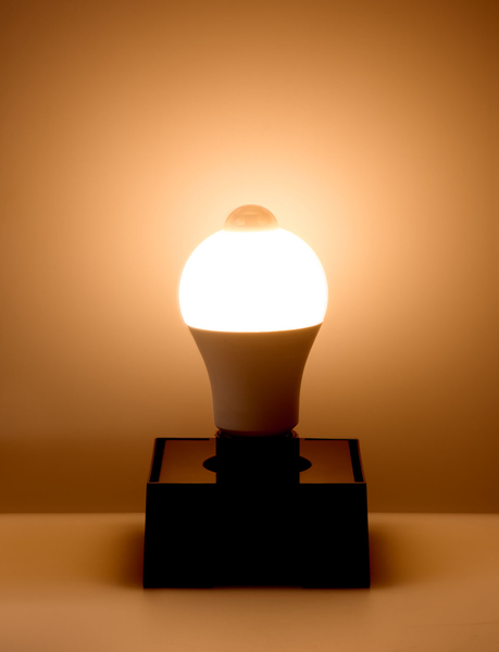 センサー付きLED電球 60W 電球色相当