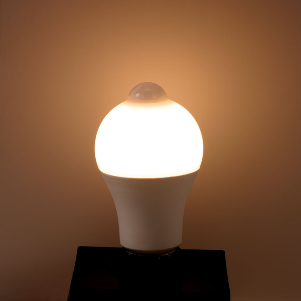 センサー付きLED電球 60W 電球色相当