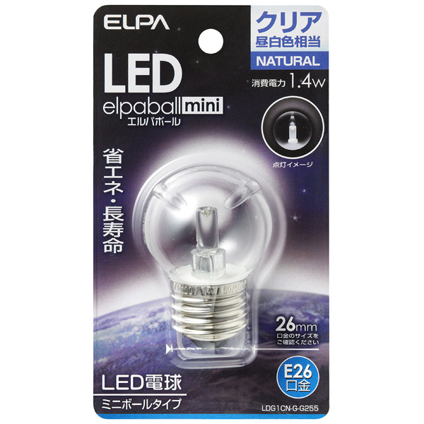 LED電球 G40形 E26