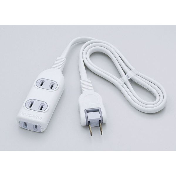 EDLPコード付タップ 1m ホワイト