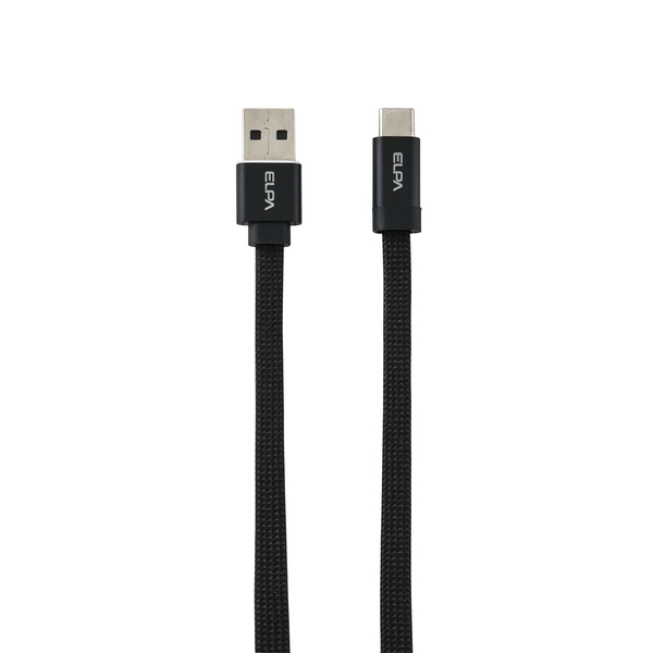 マグピタ マグネットUSBケーブル 平形 フラット PD27W A to C 1.0m ブラック