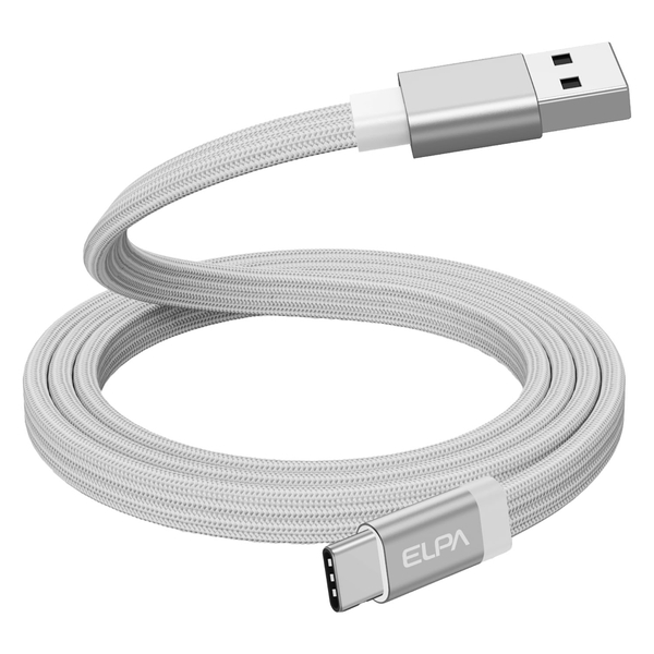マグピタ マグネットUSBケーブル 平形 フラット PD27W A to C 1.0m ホワイト