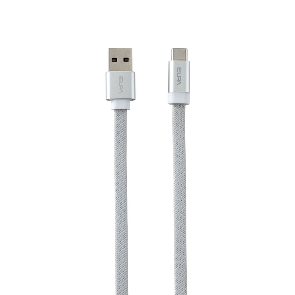 マグピタ マグネットUSBケーブル 平形 フラット PD27W A to C 1.0m ホワイト