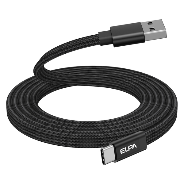 マグピタ マグネットUSBケーブル 平形 フラット PD27W A to C 1.5m ブラック