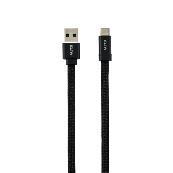 マグピタ マグネットUSBケーブル 平形 フラット PD27W A to C 1.5m ブラック