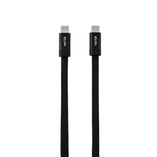 マグピタ マグネットUSBケーブル 平形 フラット PD60W C to C 1.5m ブラック