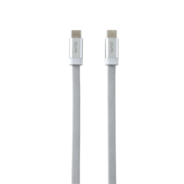 マグピタ マグネットUSBケーブル 平形 フラット PD60W C to C 1.5m ホワイト