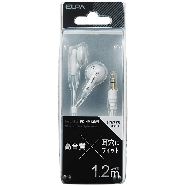 ステレオインナーホン 1.2m ホワイト