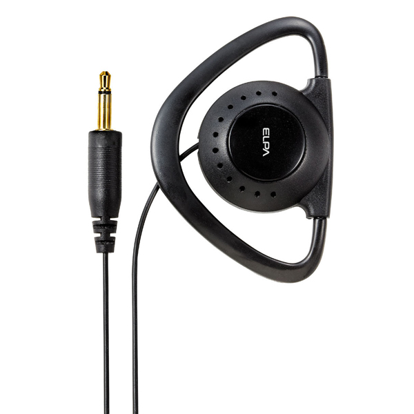 耳掛イヤホン ブラック