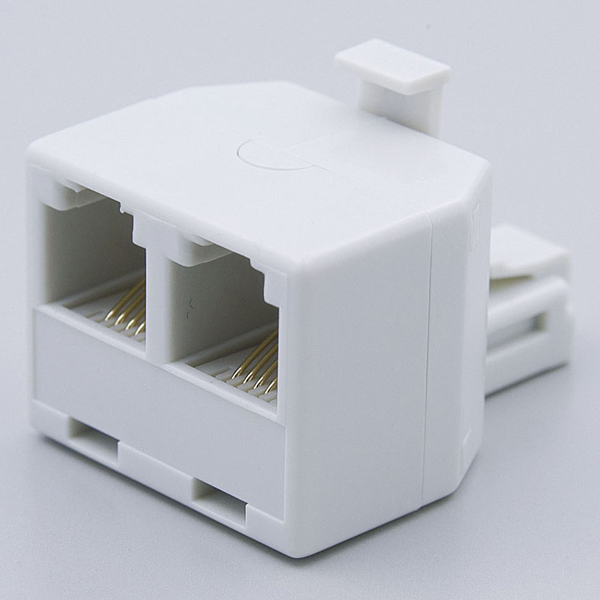 TEL用ダブルコンセント 6極2/4芯