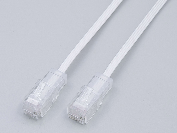 TEL/LAN兼用フラットケーブル CAT6 1m