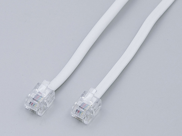 テレホンコード 6極2/4芯 1m