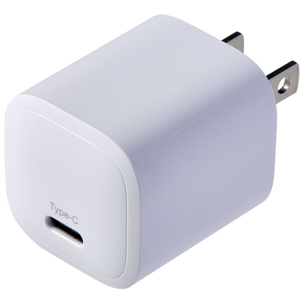 コンパクトUSB充電器 PD20W ホワイト